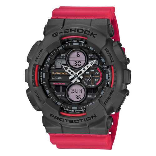 Японские наручные часы Casio G-SHOCK GA-140-4AER с хронографом в 5 Карманов