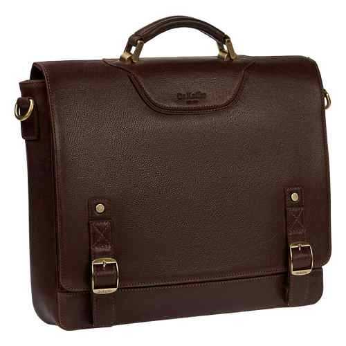 Портфель мужской Dr.Koffer B402614-245 коричневый в 5 Карманов