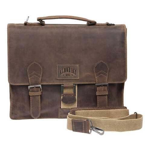 Портфель мужской Klondike 1896 KD1132 коричневый в 5 Карманов