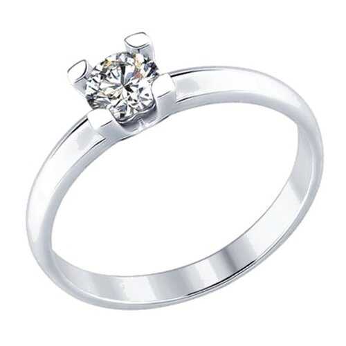 Кольцо женское SOKOLOV из серебра со Swarovski Zirconia 89010056 р.19 в 5 Карманов