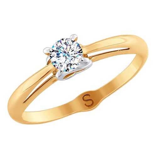 Кольцо женское SOKOLOV из золота со Swarovski Zirconia 81010369 р.18 в 5 Карманов