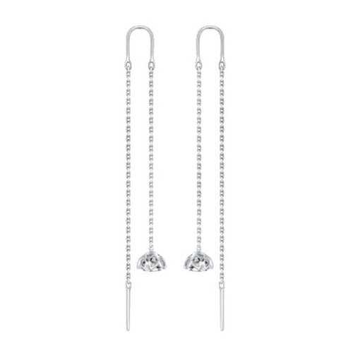Серьги SOKOLOV из серебра со Swarovski Zirconia 89020033 в 5 Карманов
