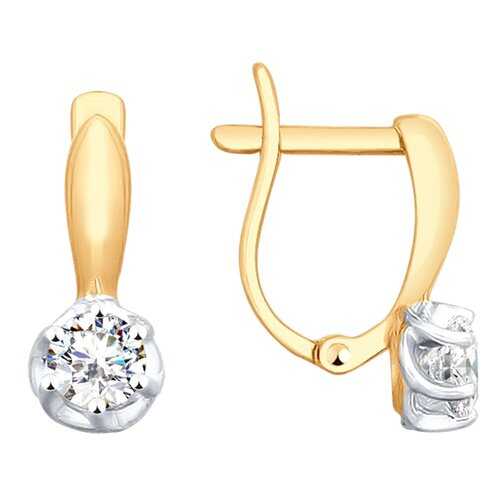 Серьги SOKOLOV из золота со Swarovski Zirconia 81020362 в 5 Карманов