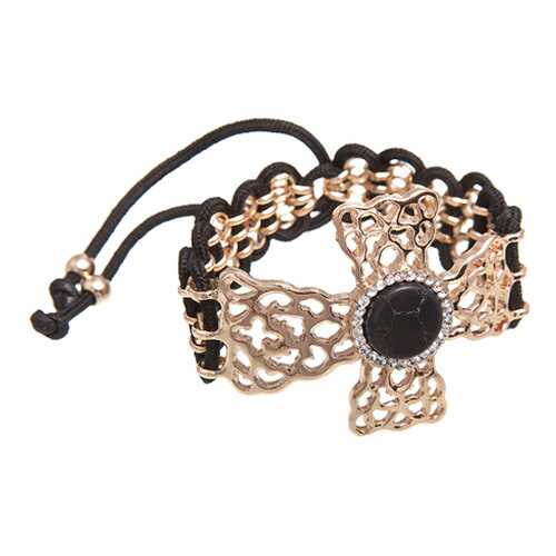Браслет женский Asavi Jewel BR502128 золотистый/черный в 5 Карманов