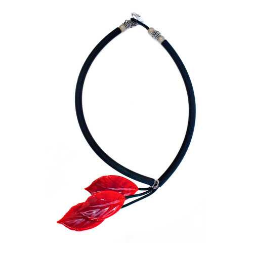 Колье Divetro 82085-6 красное в 5 Карманов