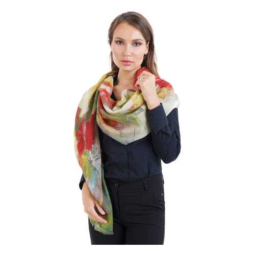 Палантин женский Le Motif Couture QY17-356 разноцветный в 5 Карманов