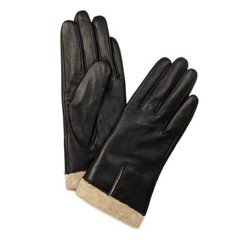 Перчатки женские Venera 9505511-1 черные 8.5 в 5 Карманов