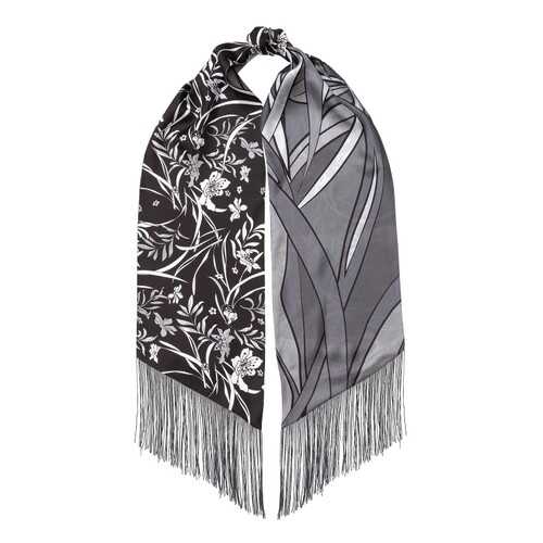 Шарф женский Eleganzza D04-1216 черный/серый в 5 Карманов