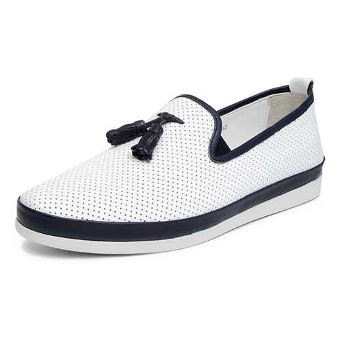 Слипоны мужские Pierre Cardin 91306220 белые/синие 42 RU в 5 Карманов