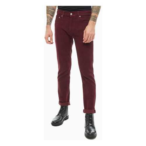 Брюки мужские Levi's 0451138540 бордовые 33/34 US в 5 Карманов