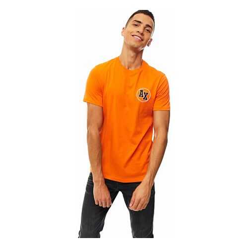 Футболка мужская Armani Exchange 3HZTFE ZJBVZ оранжевая L в 5 Карманов