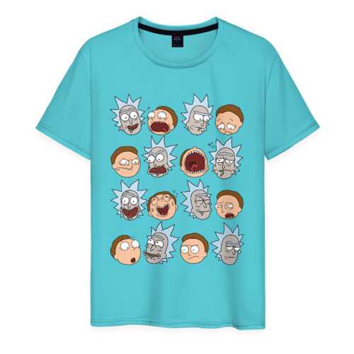 Футболка мужская ВсеМайки 1853017 бирюзовая XXXL в 5 Карманов