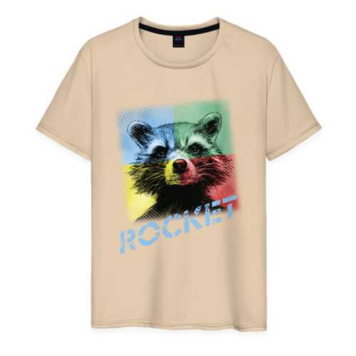 Футболка мужская ВсеМайки 2166483 бежевая XXXL в 5 Карманов