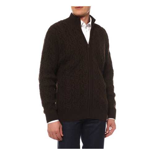 Кардиган мужской Mir cashmere YME16-033 коричневый XL в 5 Карманов