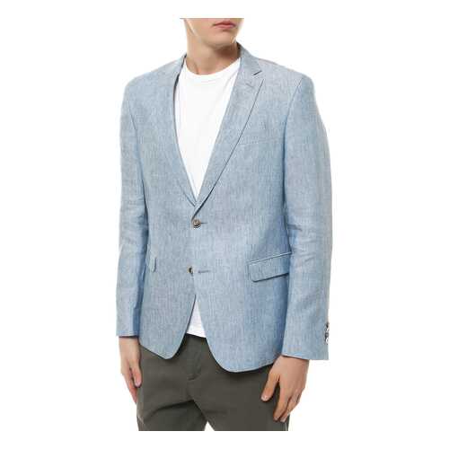 Блейзер мужской Sand SS16 6809 OXFORD-STAR.NORMAL голубой 46 EU в 5 Карманов