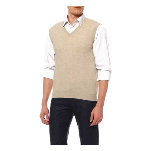 Жилет мужской Mir cashmere 3-16-003WE бежевый XL в 5 Карманов