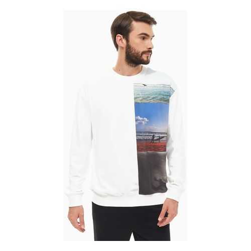 Толстовка мужская Calvin Klein Jeans J30J3.12858.1120 белая/разноцветная S в 5 Карманов