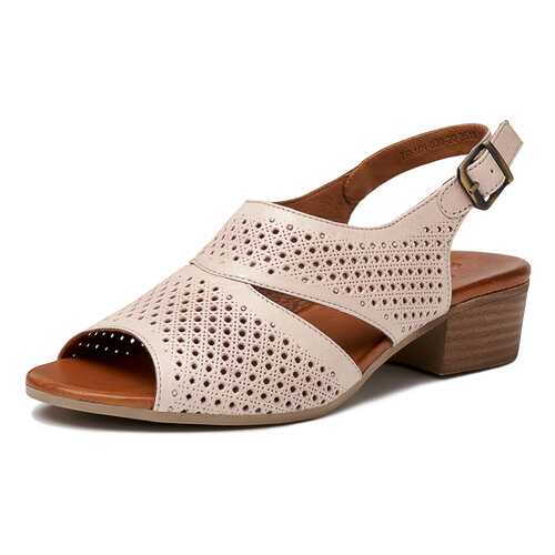 Босоножки женские Pierre Cardin TR-MN-030-20-3511 бежевые 39 RU в 5 Карманов