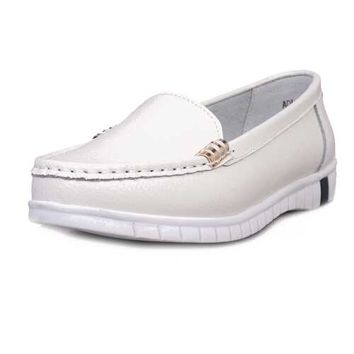 Мокасины женские Alessio Nesca Comfort 710018746 белые 38 RU в 5 Карманов