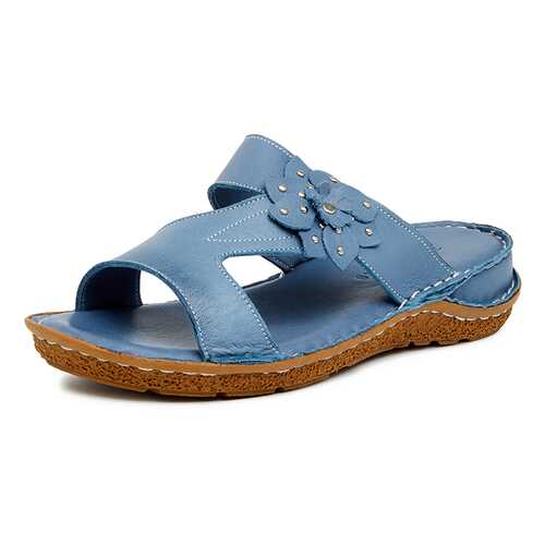 Шлепанцы женские Alessio Nesca Comfort 710018219 голубые 40 RU в 5 Карманов