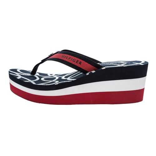 Шлепанцы женские Tommy Hilfiger FW0FW04806 синие 40 US в 5 Карманов