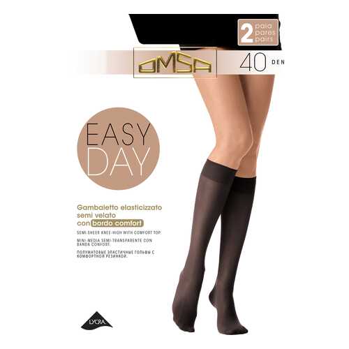 Гольфы женские Omsa 4062OM_nero черные M/L в 5 Карманов