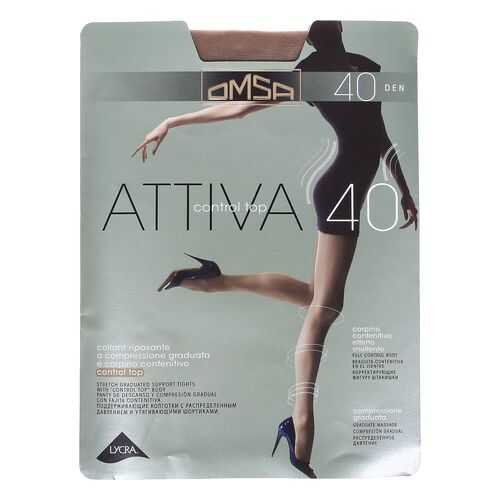 Колготки Omsa ATTIVA 40 CONTROL TOP / Daino (Загар) / 2 (S) в 5 Карманов