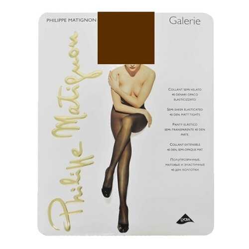 Колготки Philippe Matignon GALERIE 40 / Cappuccio (Шоколад) / 3 (M) в 5 Карманов