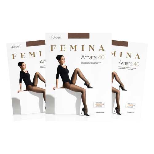 Колготки женские FEMINA Amata 40 легкий загар 4 (L) в 5 Карманов