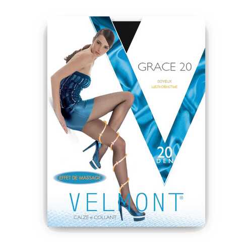 Колготки женские VELMONT VN GRACE 20 черные 4 (L) в 5 Карманов