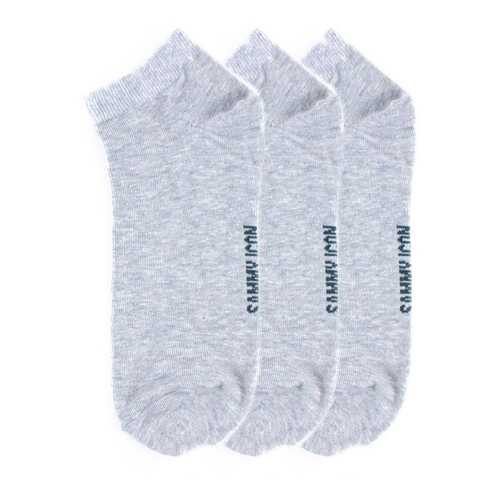 Комплект однотонных носков Sammy Icon Ankle Solid - 3 Pair Set - Grey в 5 Карманов