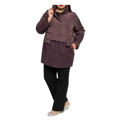 Куртка женская KR 7702 коричневая 58 RU в 5 Карманов