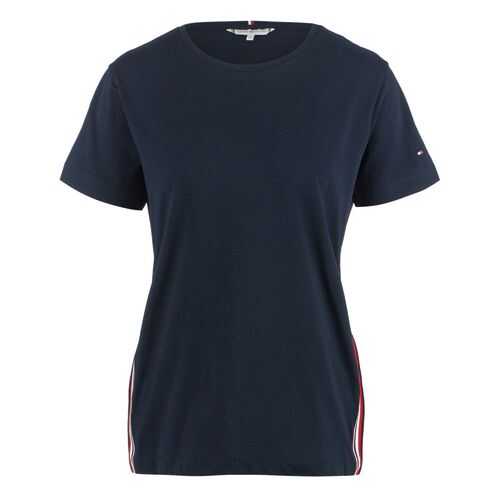Футболка женская Tommy Hilfiger WW0WW28025 синяя M в 5 Карманов