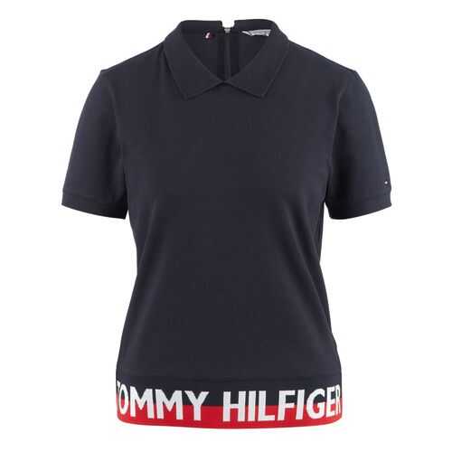 Поло женское Tommy Hilfiger WW0WW28005 синее M в 5 Карманов