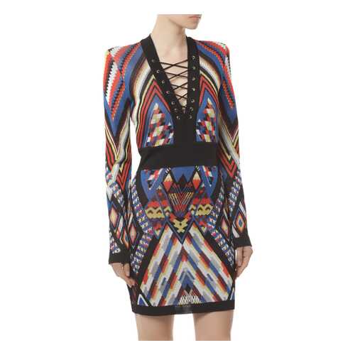 Платье женское Balmain 6387711MC5030 черное 40 FR в 5 Карманов