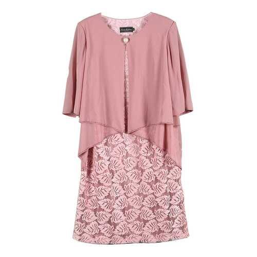 Платье женское Classic Fashion CD-1221-5N розовое 58 EU в 5 Карманов