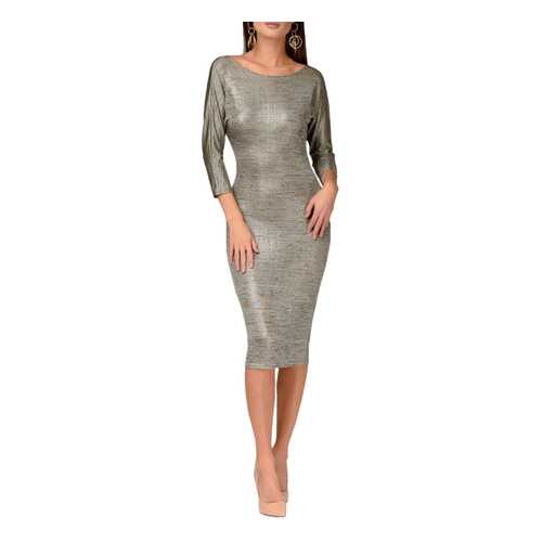 Платье женское D&M by 1001DRESS DM01427YL золотистое L в 5 Карманов