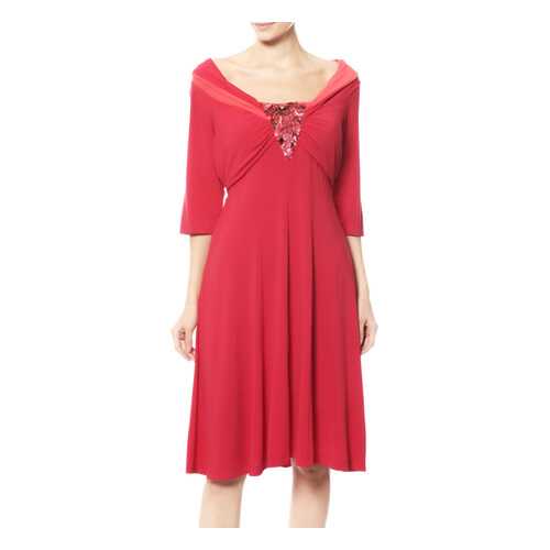 Платье женское Maria Grazia Severi 64041776/44000 красное 48 IT в 5 Карманов