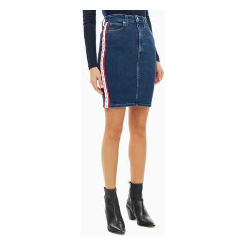 Юбка женская Calvin Klein Jeans синяя в 5 Карманов